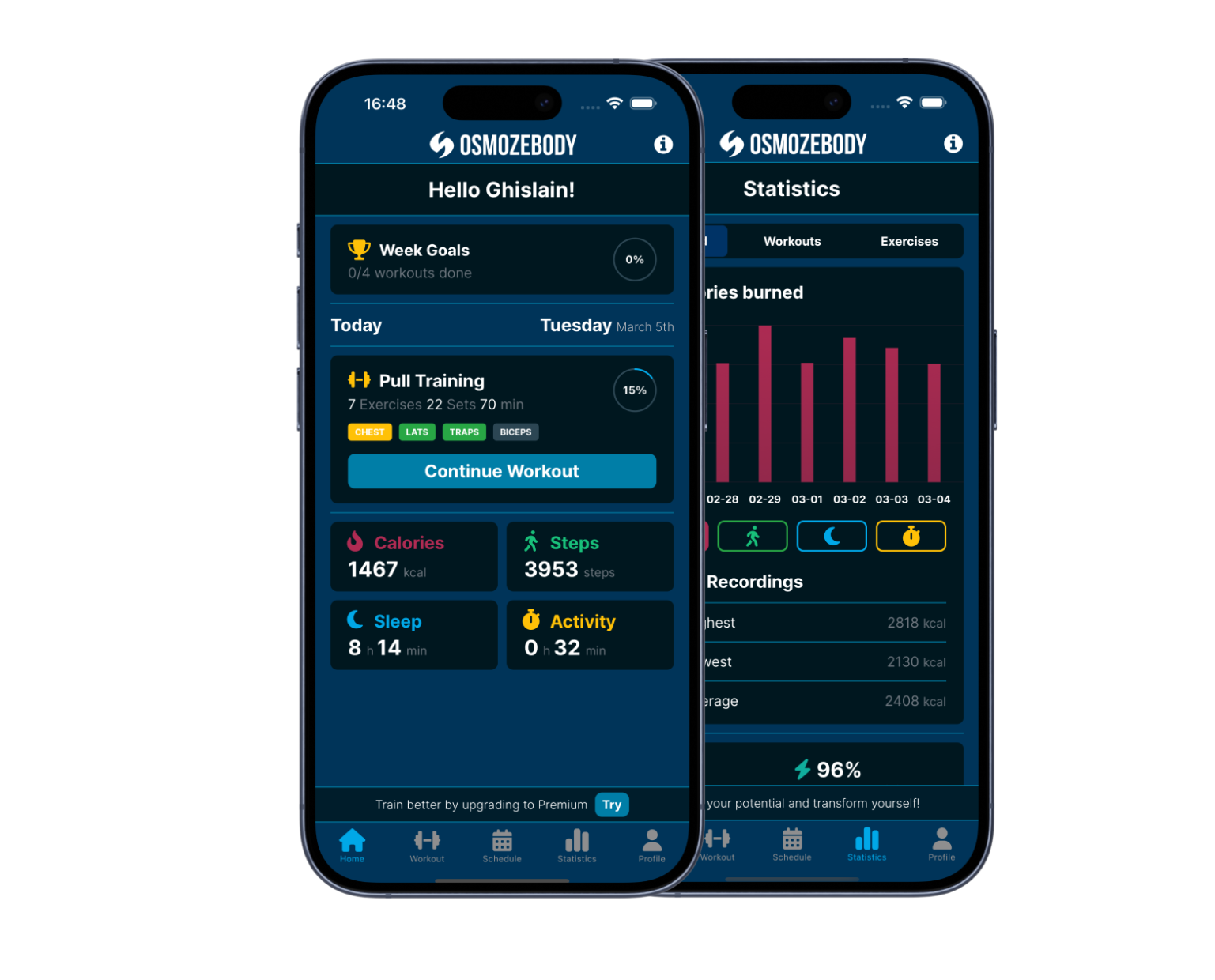 OsmozeBody – iOS fitness app