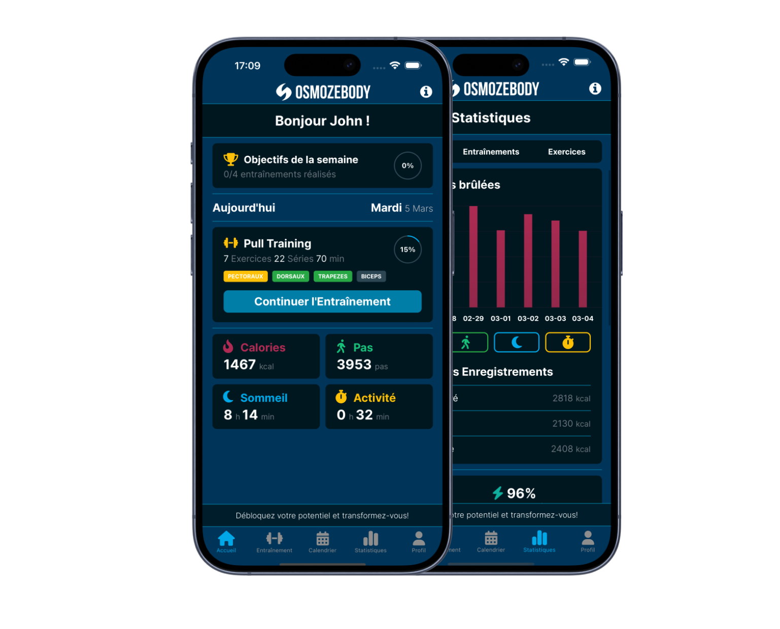 OsmozeBody – Application fitness iOS